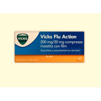 VICKS FLU ACTION*12CPR200+30MG