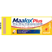Sanofi maalox plus dispositivo medico 30 compresse masticabili