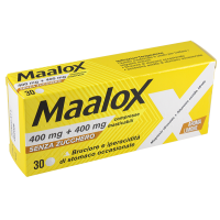 MAALOX*30CPR MAST 400MG+400MG